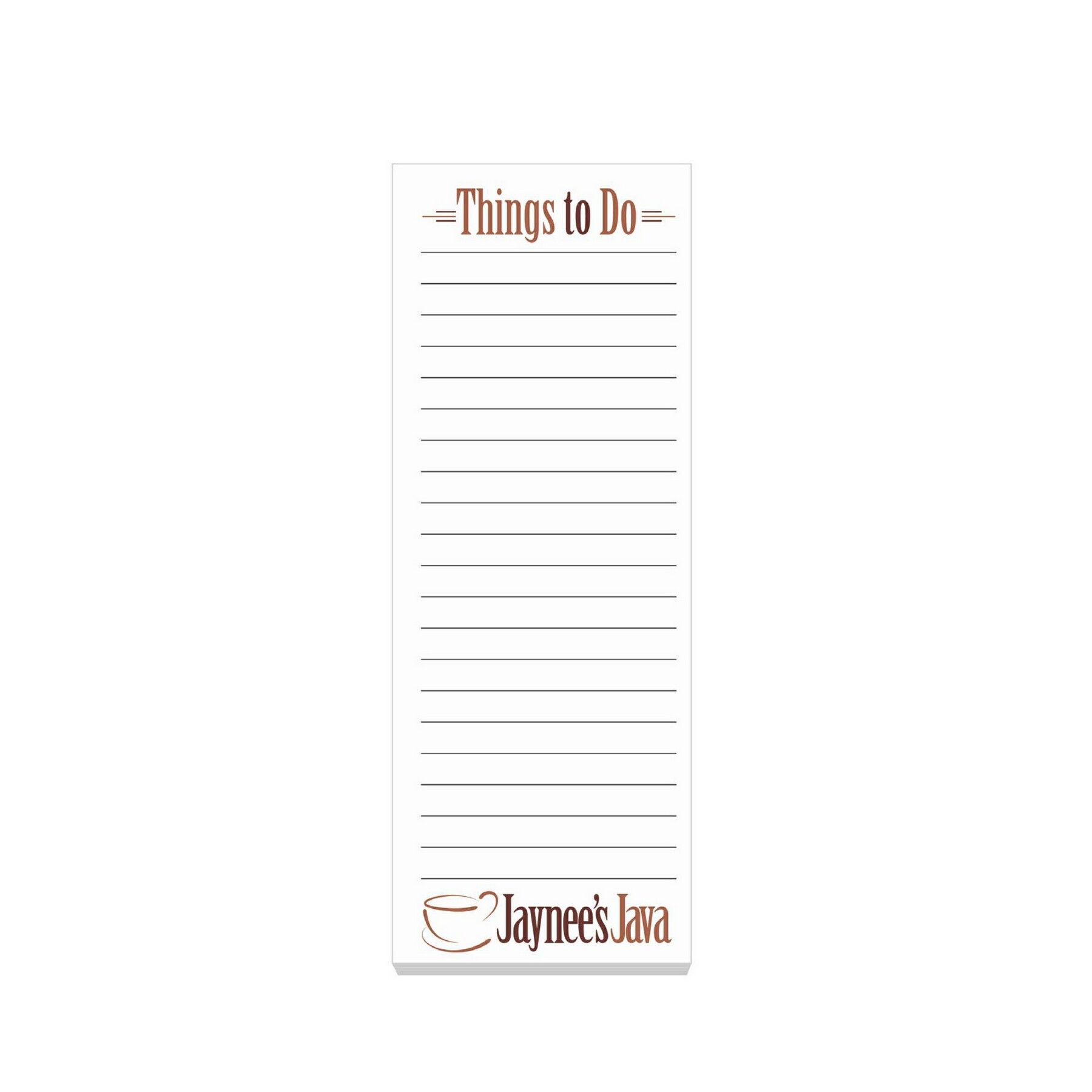 SouvenirÂ® Sticky Noteâ„¢ 3" x 8" Pad, 50 sheets